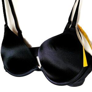 BRAND NEW WITH TAGS WONDERBRA BLACK GEL UNDERWIRE PUSH-UP LIFT BRA 36B